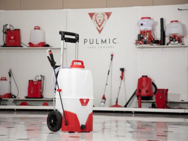 Akumuliatorinis sodo purkštuvas Pulmic Pegasus, 35L su ličio baterija ir vežimėliu - Image 5